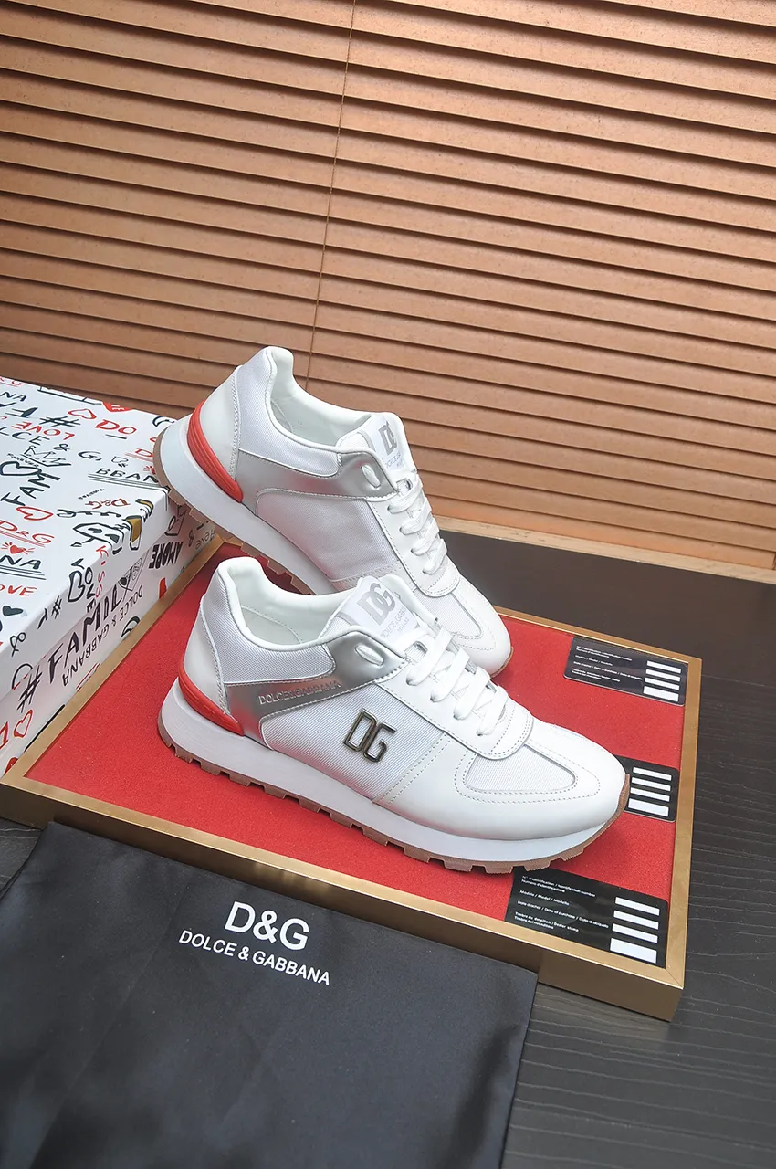 Men's shoes 💰440💶[D&G] High-end quality Product trademark: DG "Dolce & Gabbana*" low-top sneakers Product material: imported ^_^ cowhide upper, cotton silk lining, original outsole Regular size: 38-45 (customized in 45)